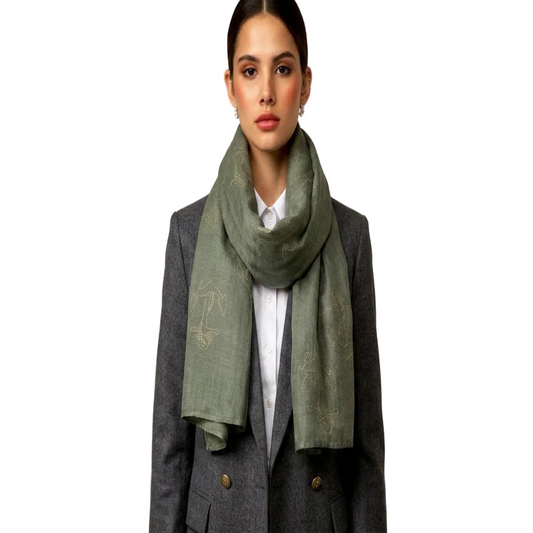 Anchor Slate Scarf