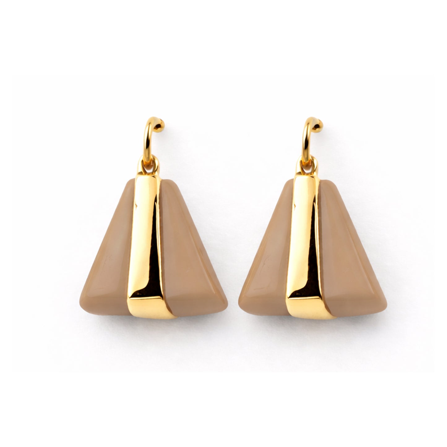 Pearl Accent Earring - Beige Color