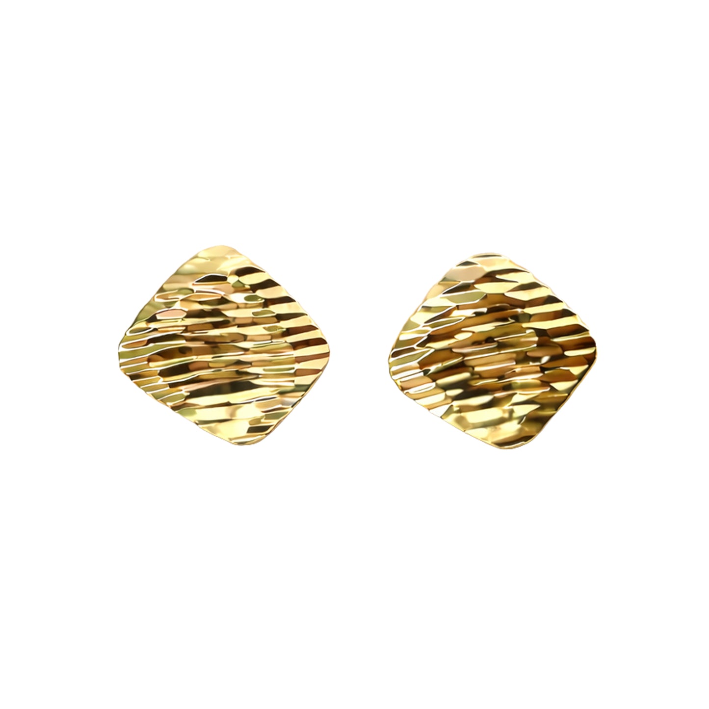 Textured Earring - Golden Color