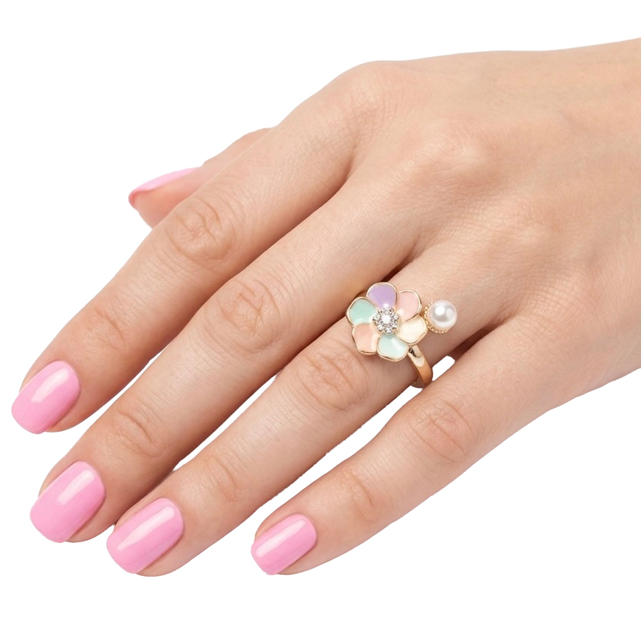 Pastel Flower Ring