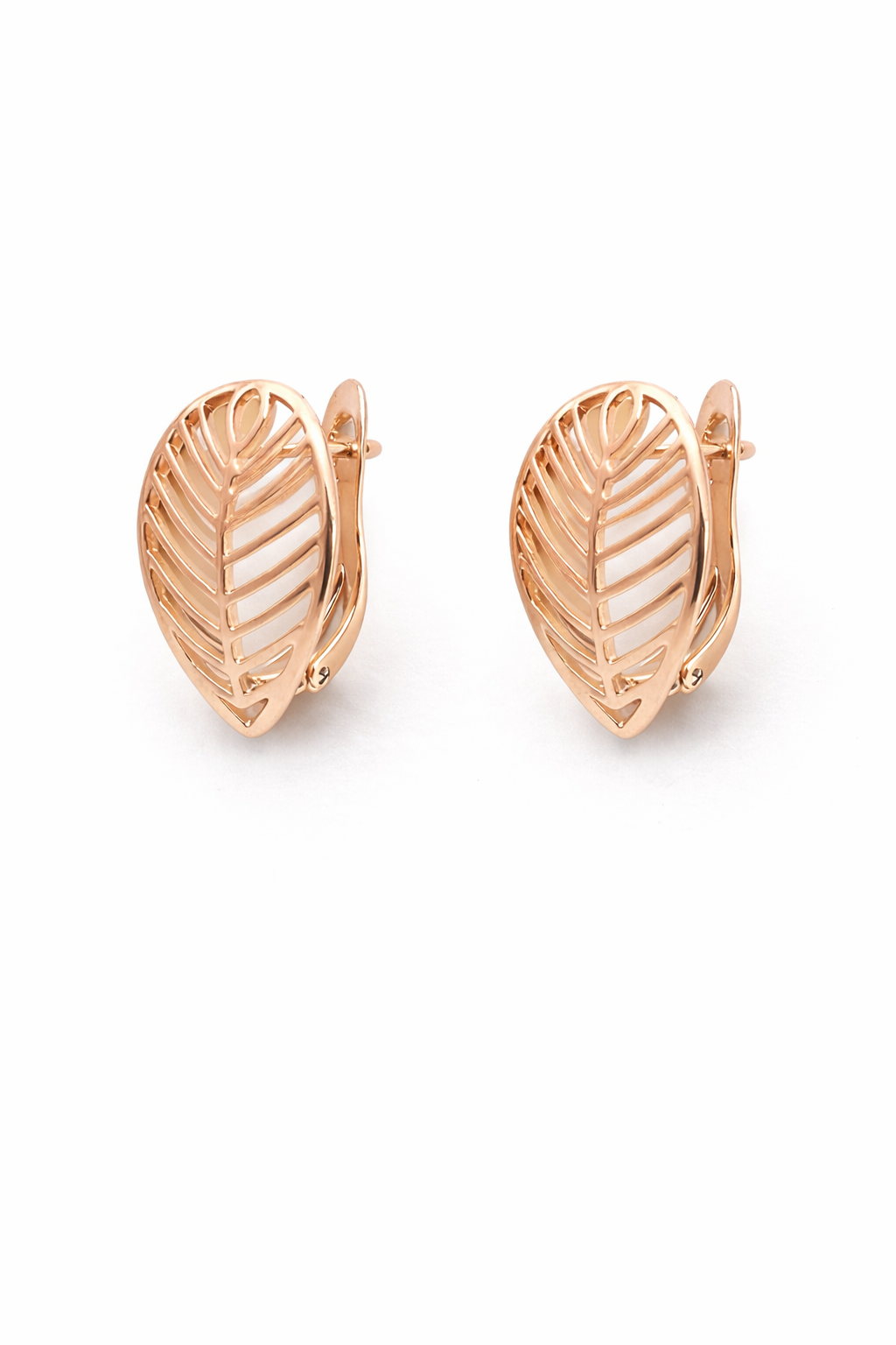 Rose Leaf Hoops