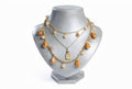 Amber Essence Multi-Strand Charm Necklace