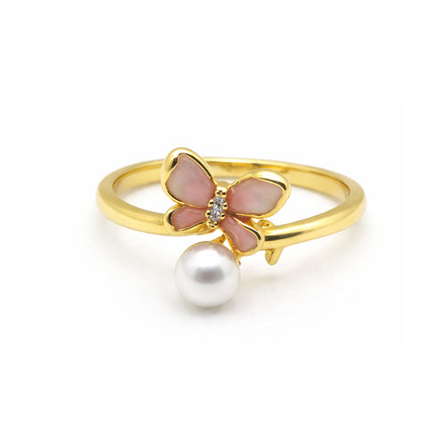 Butterfly Pearl Ring