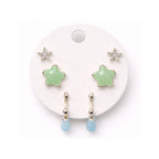 Celestial Earring - Light Blue & Green Color