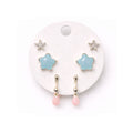 Celestial Earring - Pink & Light Blue Color