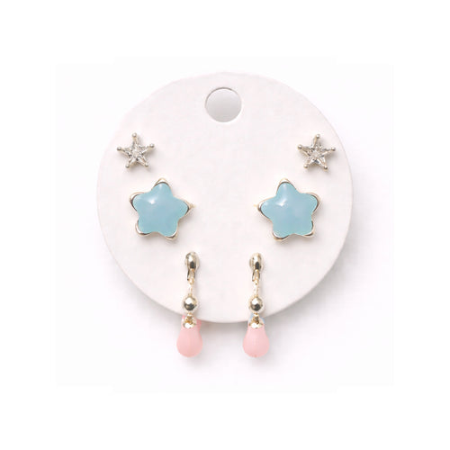 Celestial Earring - Pink & Light Blue Color