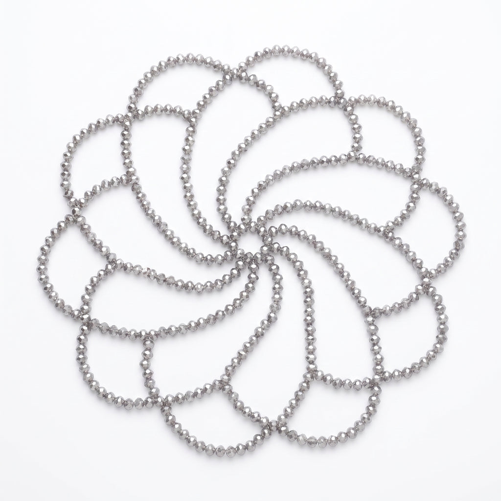 LUMI Aurelia Crystal Headpiece - Silver design illustration