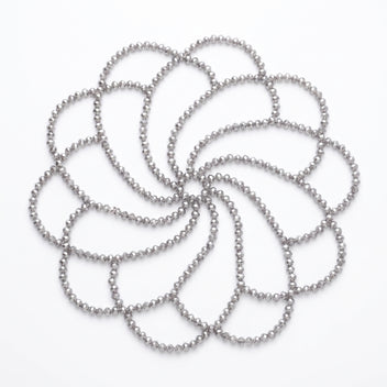 Aurelia silver crystal headpiece, design illustration
