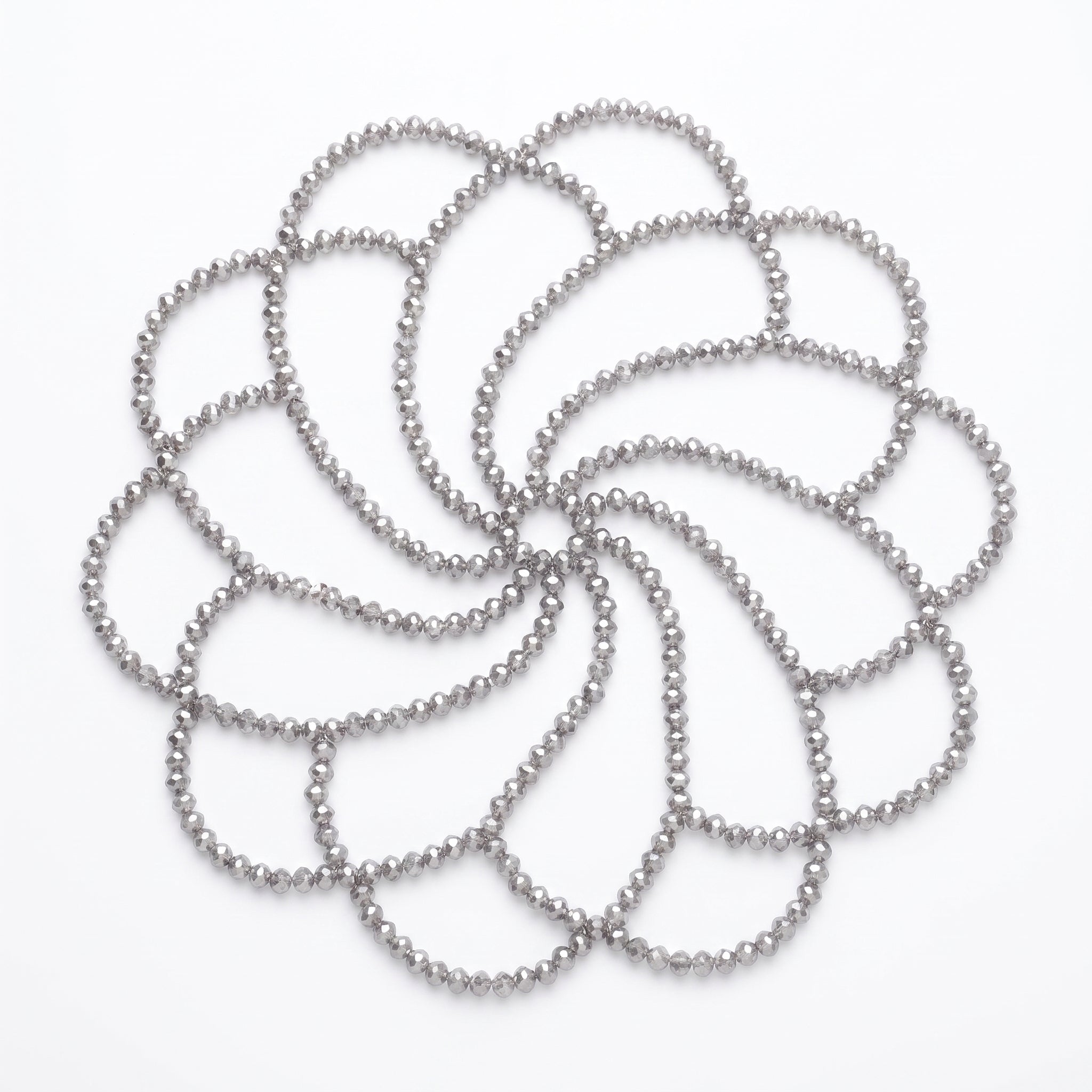LUMI Aurelia Crystal Headpiece - Silver design illustration