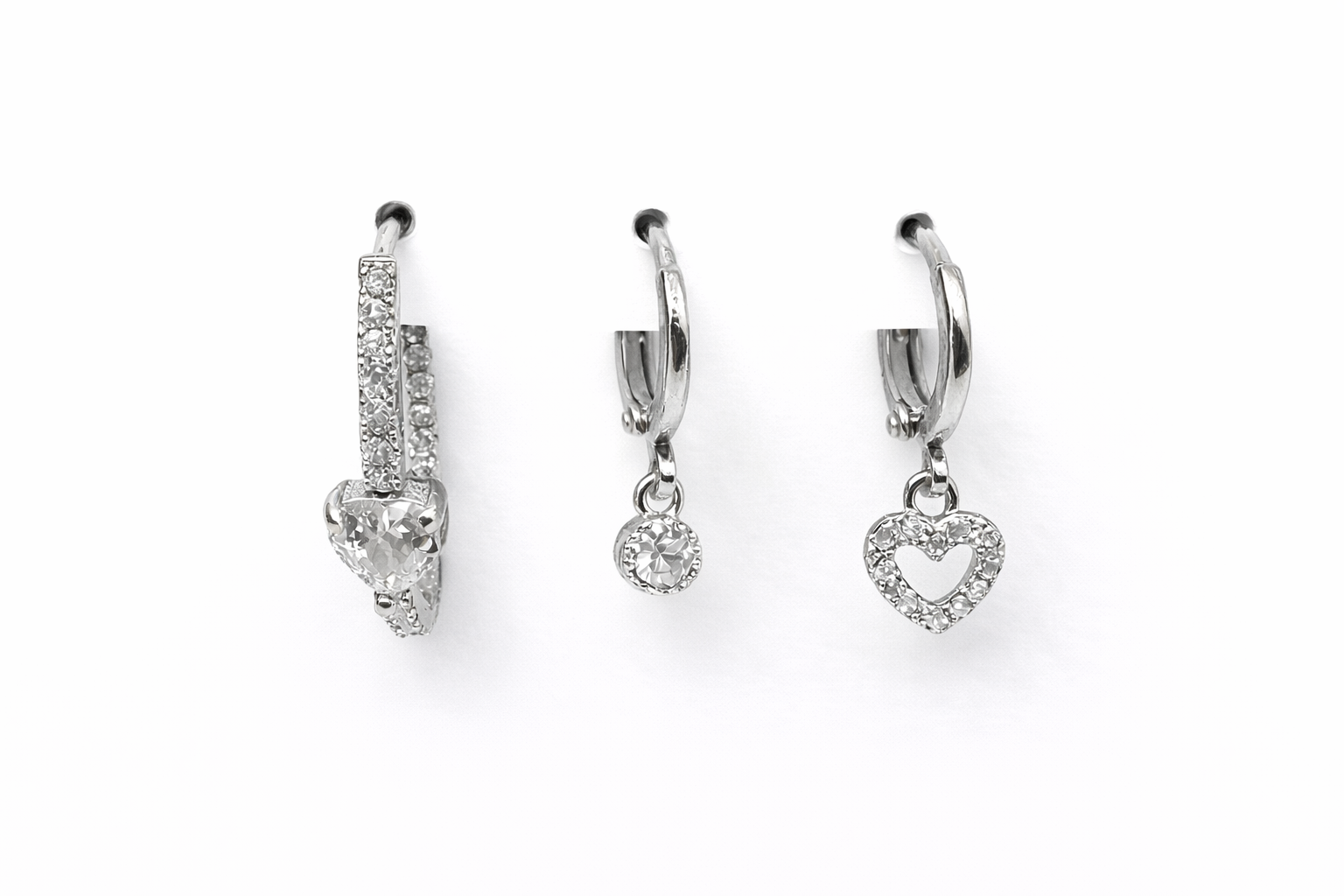 Crystal Pavé Hoops
