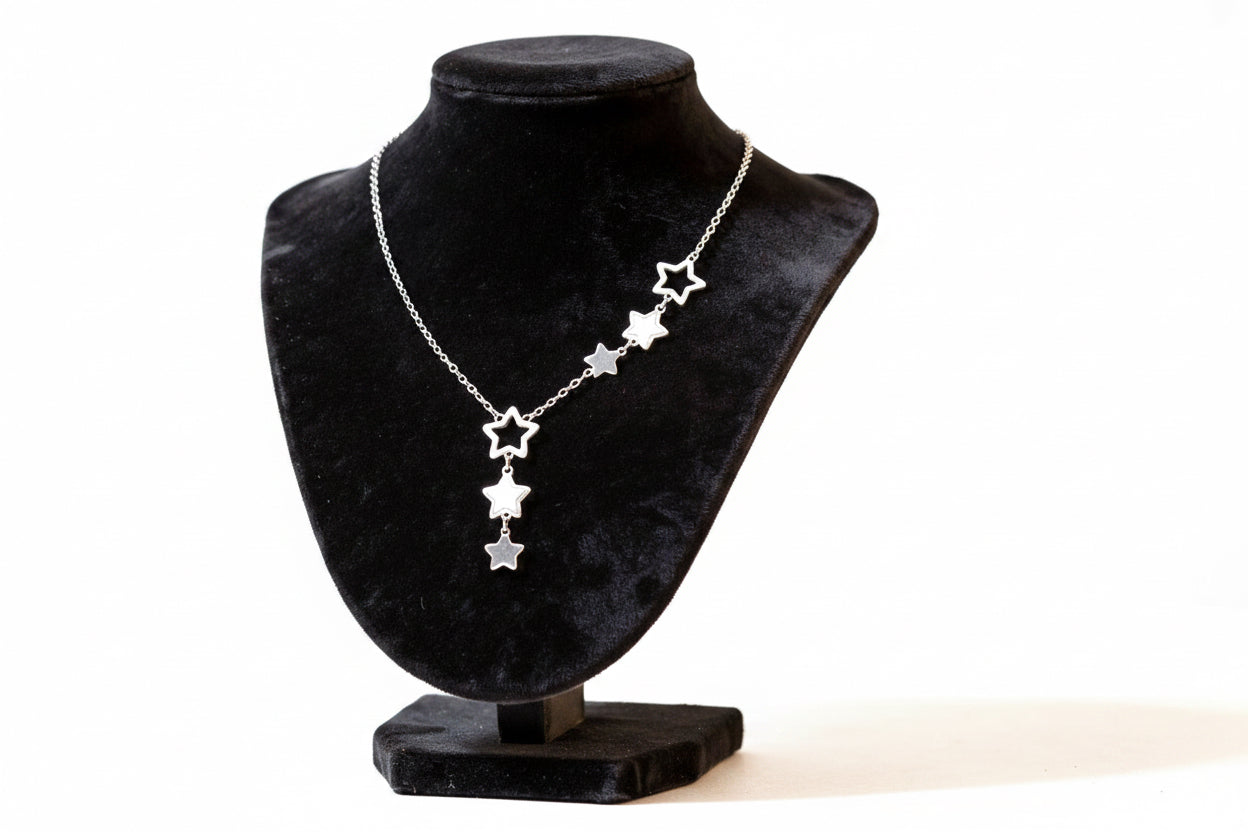 The Midnight Starfall Y Necklace