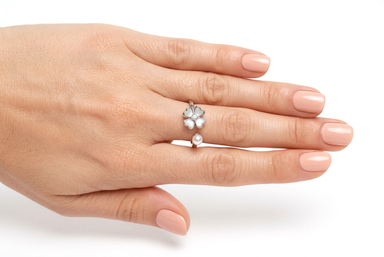 Flower Pearl Ring