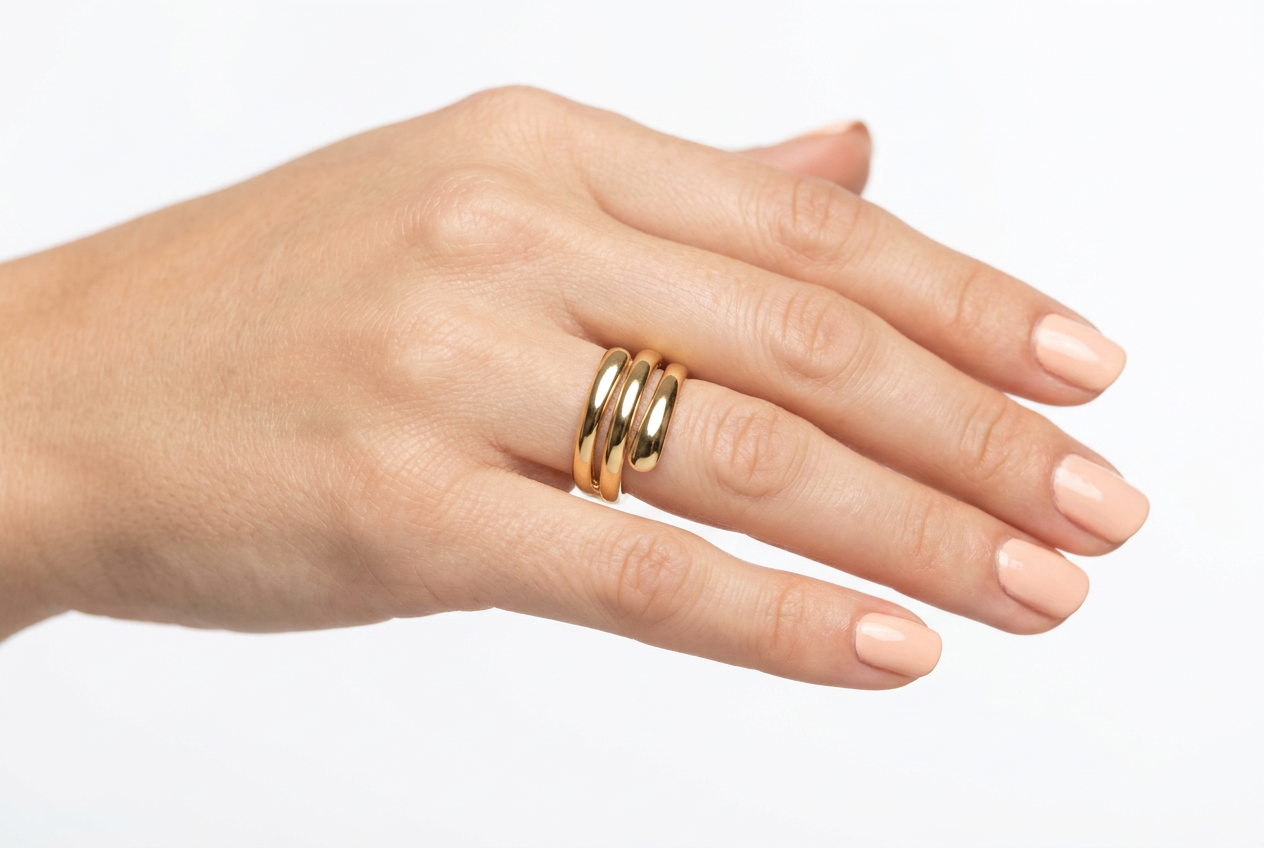 Ethereal Spiral Ring