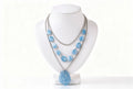 Azure Cascade Stone Necklace