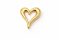 Open Heart Brooch - Golden Color