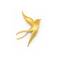 Flying Bird Gold Brooch by Lumi