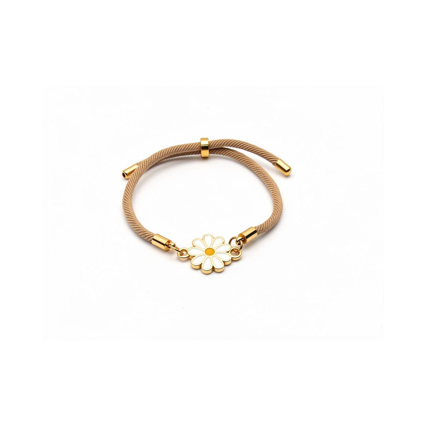 Golden Daisy Cord Bracelet