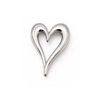 Open Heart Silver Brooch by LUMI