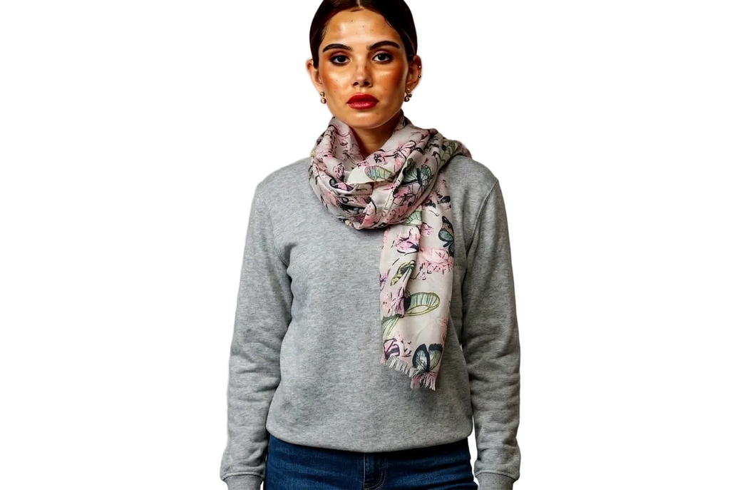 Painted Flora Scarf
