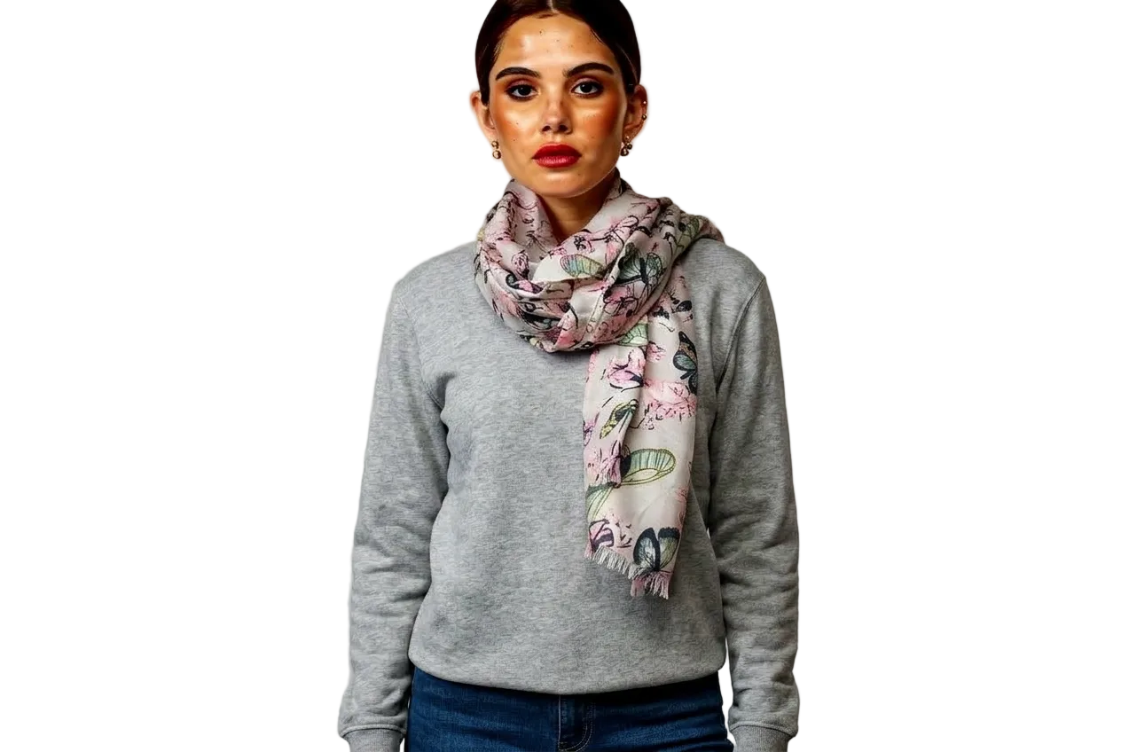 Painted Flora Scarf