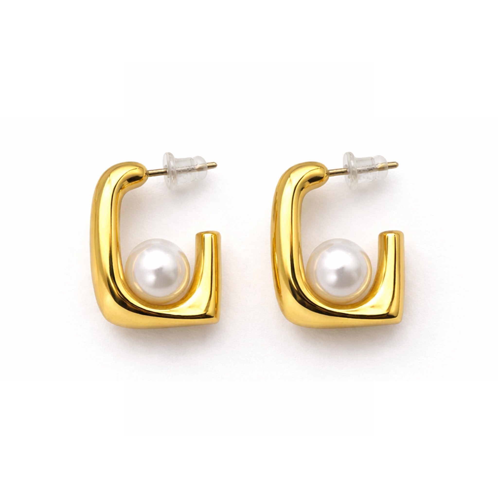 Pearl Curve Earring