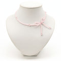 Petal Pink Pearl Bow Necklace
