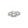 Platinum Sparkle Infinity Knot Bracelet