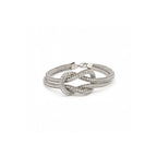 Platinum Sparkle Infinity Knot Bracelet