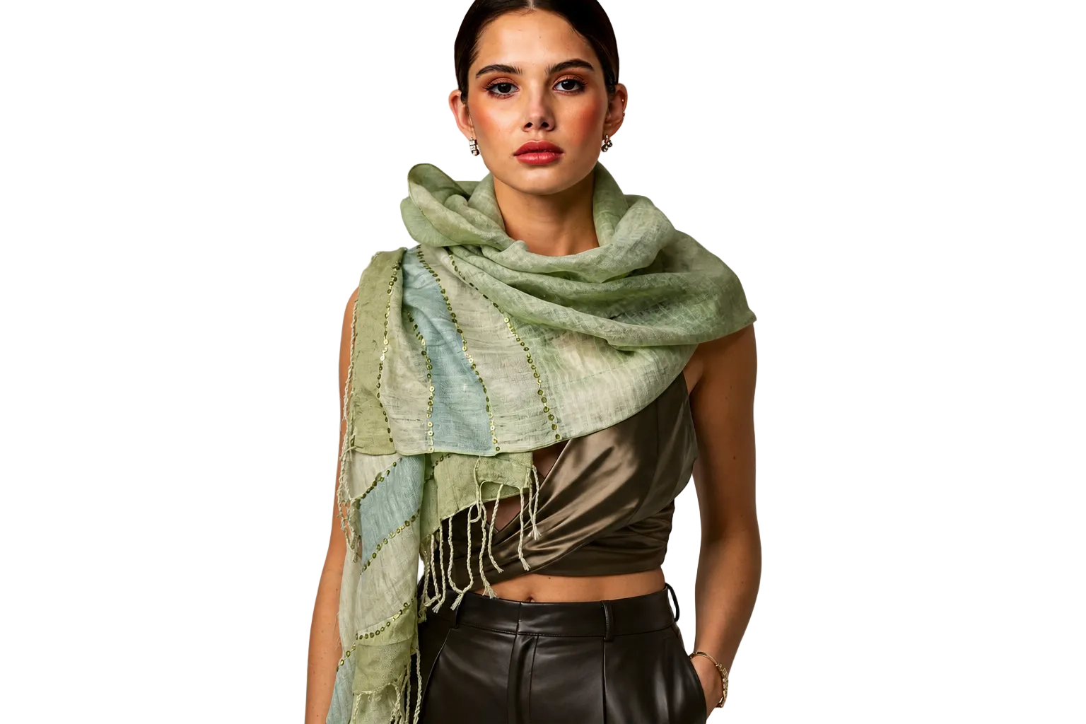 Sequin Breeze Scarf