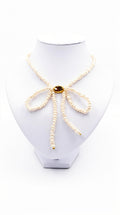 Signature Pearl Bow Statement Necklace