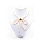 Signature Pearl Bow Statement Necklace