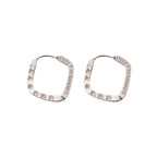 Squared Crystal Earring