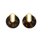 Tortoise Disc Earring