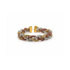 Tricolor Eternity Braid Bracelet