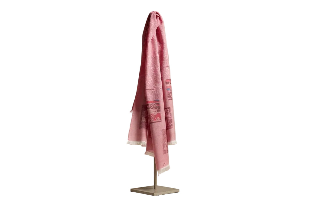 Vintage Rose Jacquard Scarf