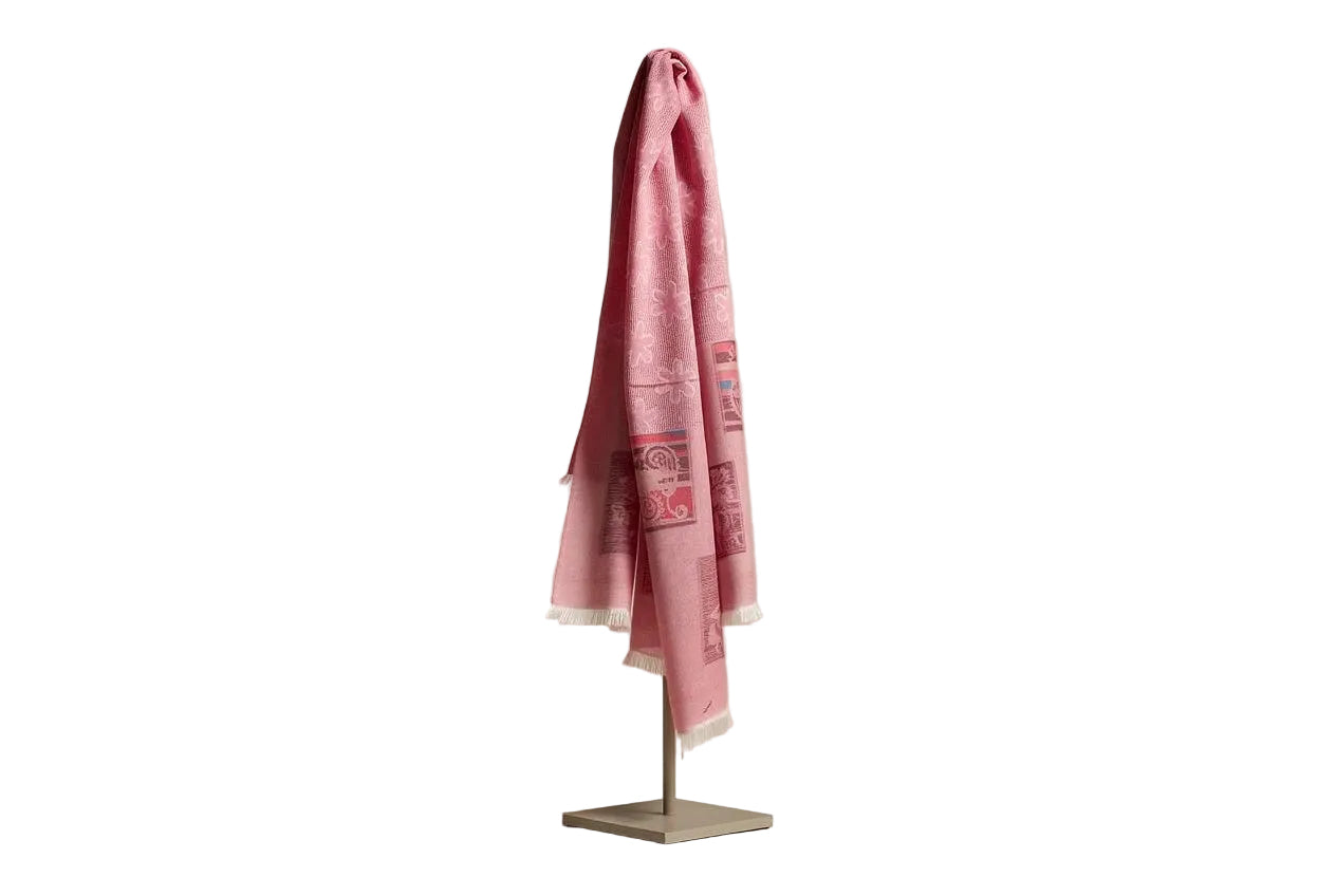 Vintage Rose Jacquard Scarf