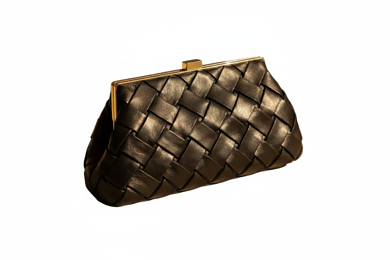 Braided Clutch in elegant setting
