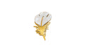 Mother of Pearl Leaf Brooch